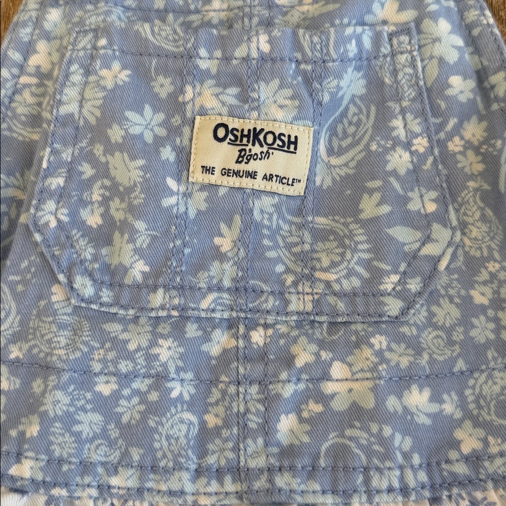 OshKosh B'gosh Floral Overall Dress Size 3T - Picture 2 of 5